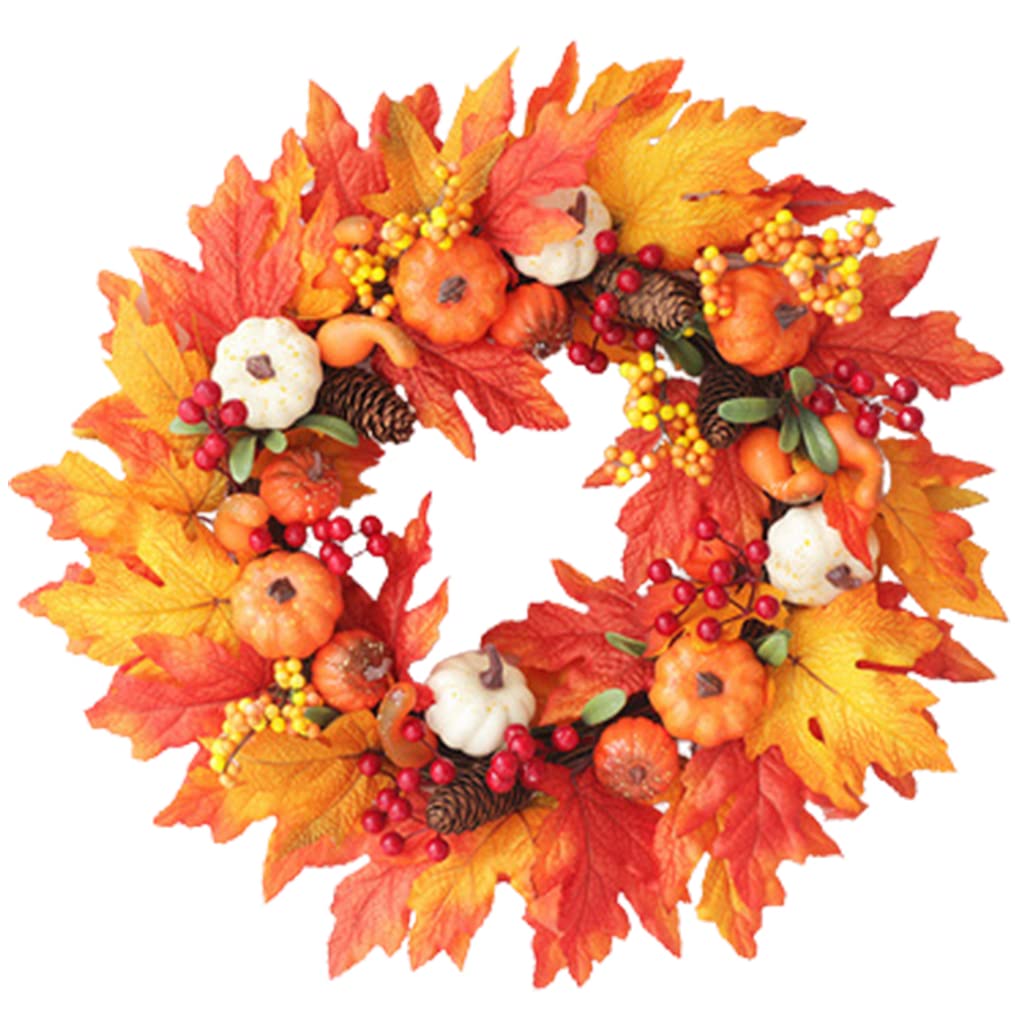 Beautifully Rattan Wreaths Halloween Wreath Fall Wreaths for Front Door Full Handcrafted Thanksgiving Day Decor for Front Door Decor Diverse