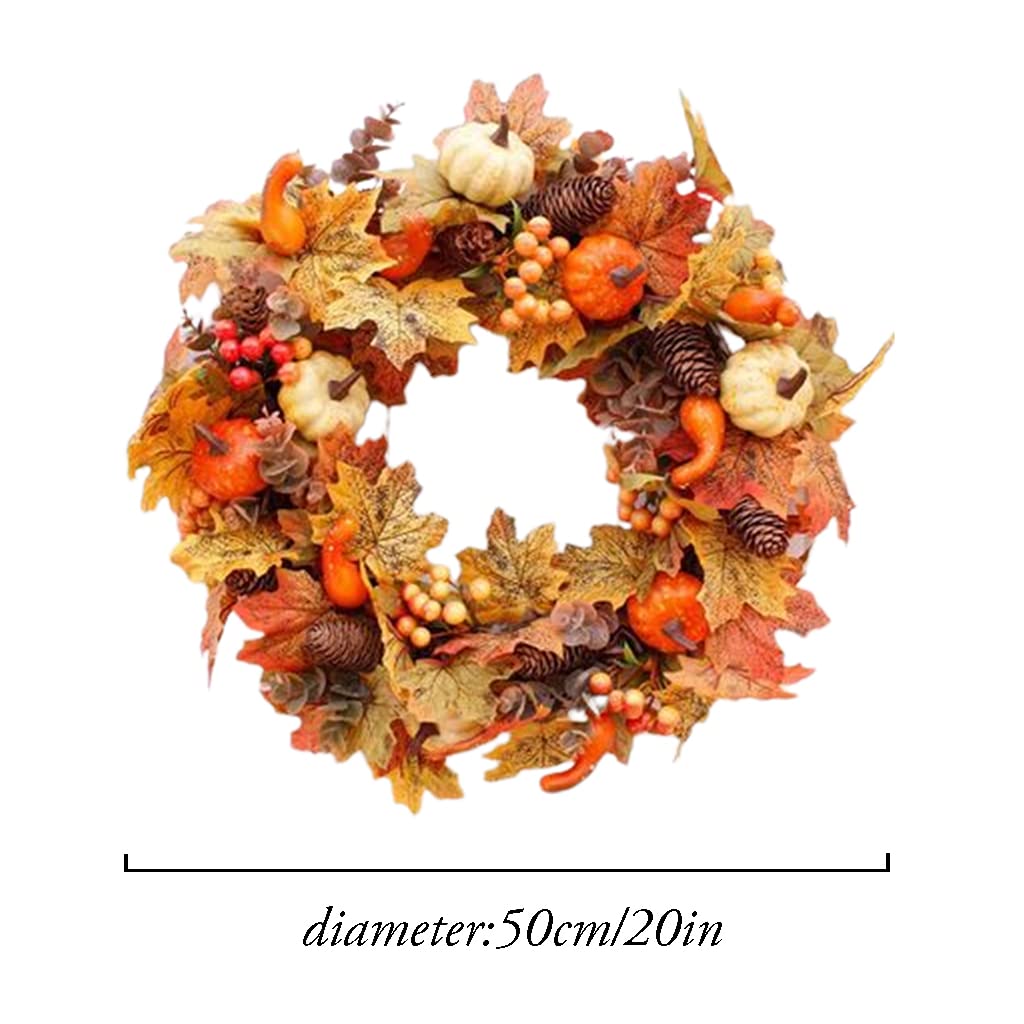 Beautifully Rattan Wreaths Halloween Wreath Fall Wreaths for Front Door Full Handcrafted Thanksgiving Day Decor for Front Door Decor Diverse