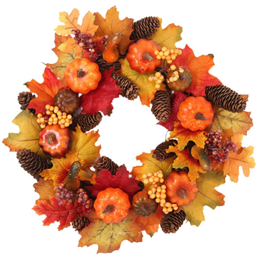 Beautifully Rattan Wreaths Halloween Wreath Fall Wreaths for Front Door Full Handcrafted Thanksgiving Day Decor for Front Door Decor Diverse